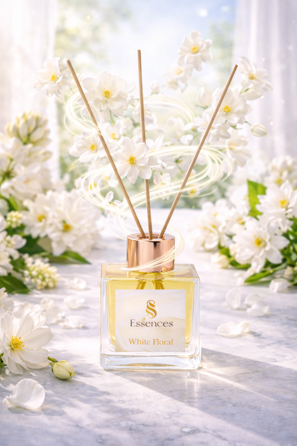 White Floral Reed Diffuser