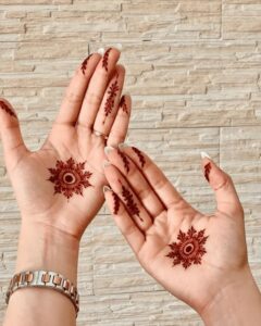 Updated Tikli Pora mehendi design