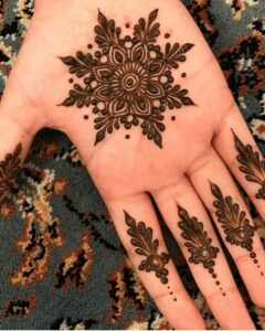 Updated Tikli Pora mehendi design