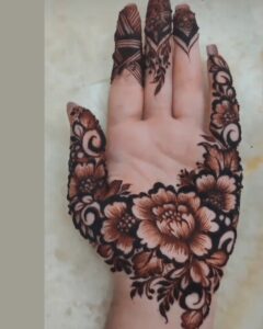 Half Hand Mehendi design