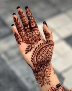 Broad designs Full hand mehendi