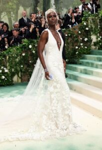 Jodie Turner-Smith in Burberry and Chopard at the Met Gala 2024