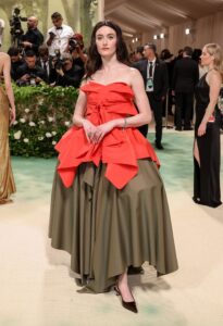 Sarah Pidgeon in Christopher John Rogers at the Met Gala 2024